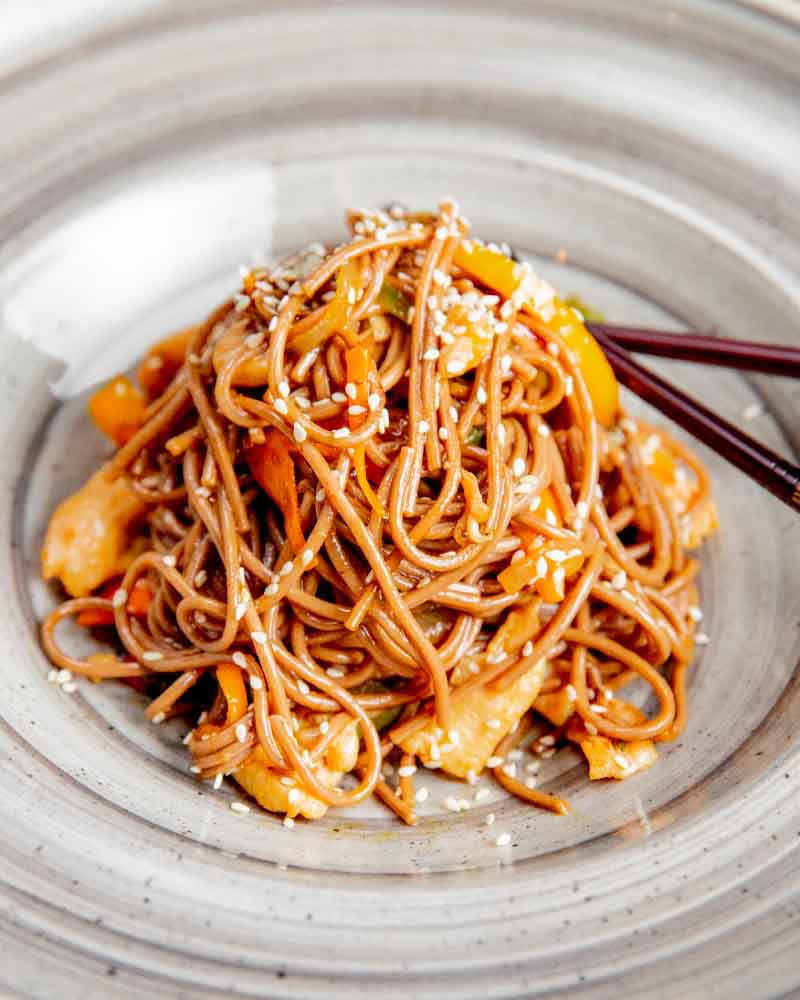 Looking for a quick, tasty, and healthy meal? These Sesame Soba Noodles with Vegetables are a simple yet flavorful dish that’s packed with fresh veggies and the nutty goodness of sesame. It’s a perfect go-to for busy weeknights or meal prep!