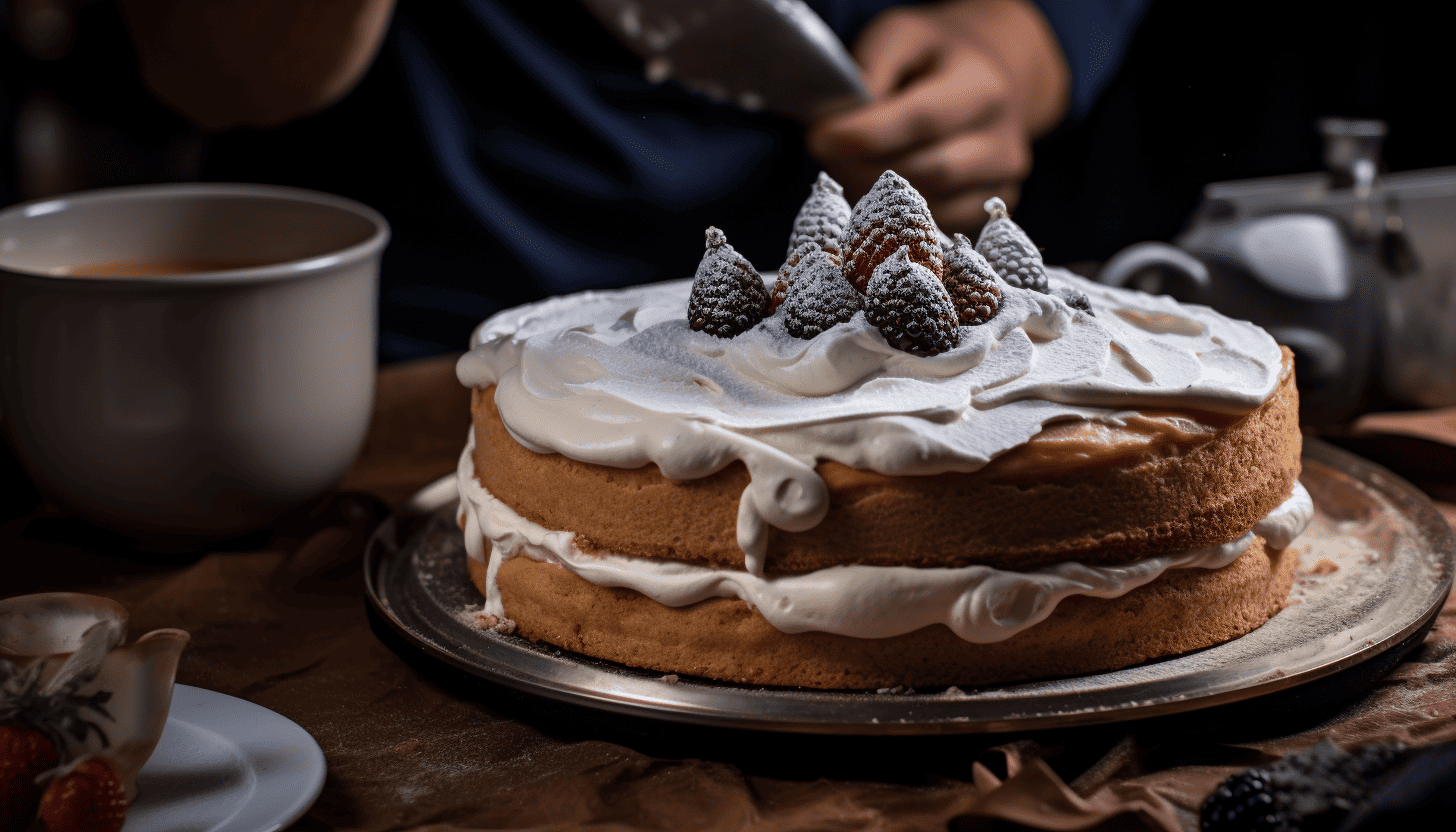 The making process of an incredibly delicious Coffee Tres Leches Cake, beginning with the blending of the cake ingredients, till the final decoration, giving it an inviting and delectable look. Should be shot in 8k quality with a Nikon D850.