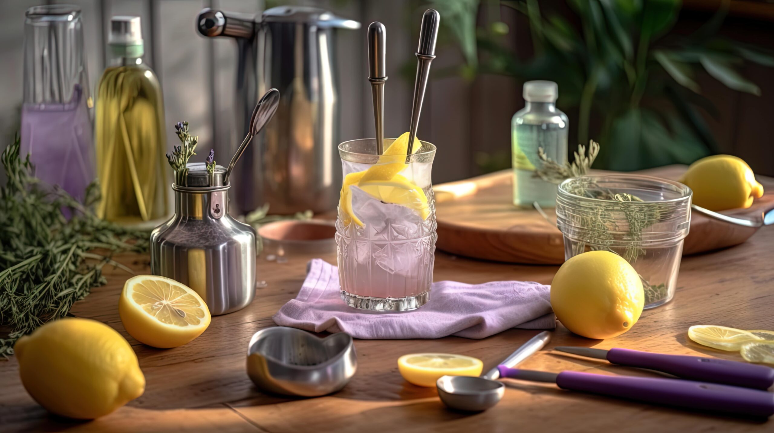 Discover the Lavender Lime Spritz, a floral refreshing drink